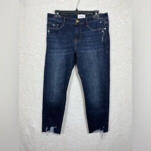 Frame Le Garçon Crop Dark Wash Blue Jeans Size 29